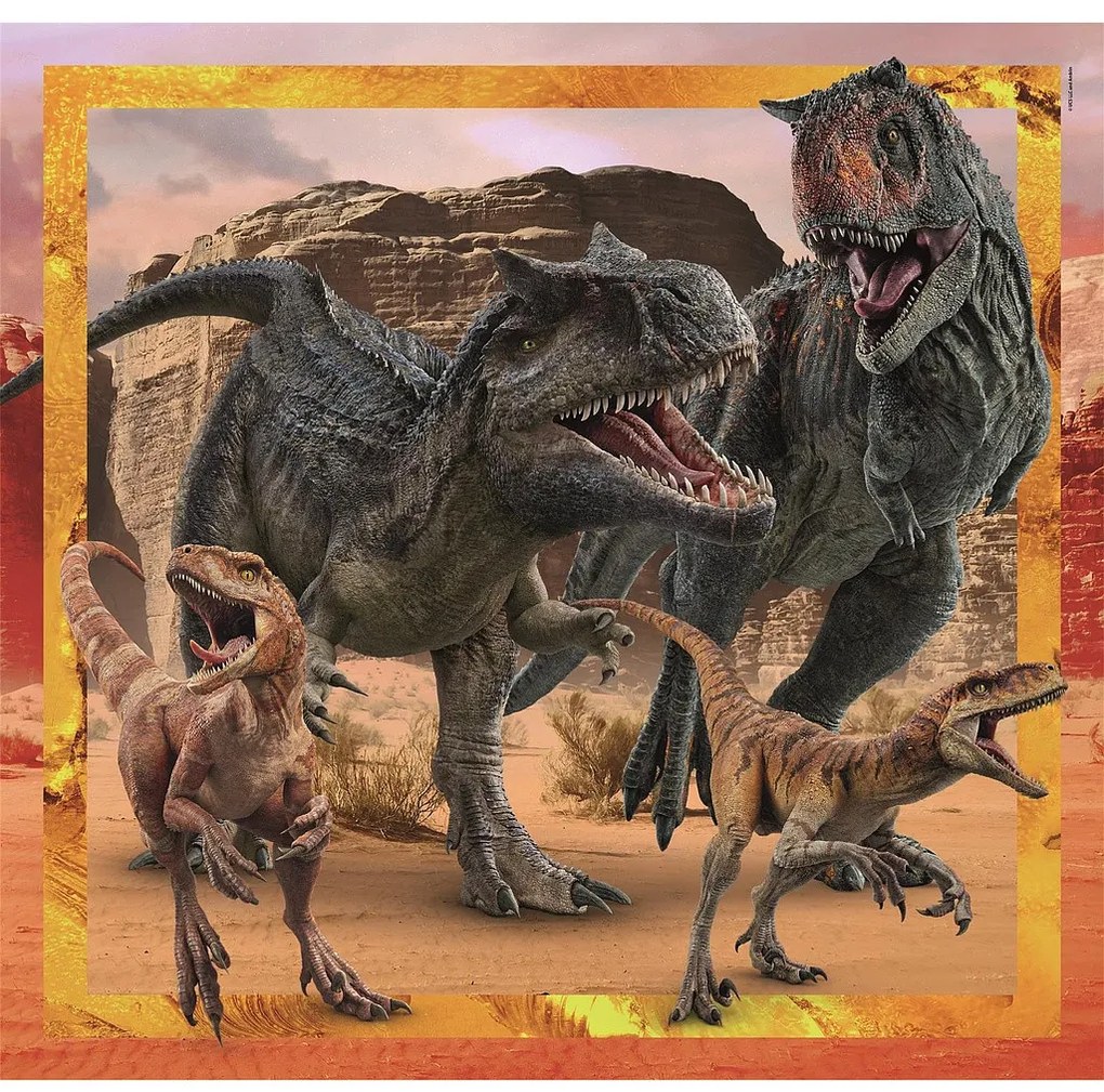 Jurassic World Allosaurus Puzzle Clementoni de 3x48 piese