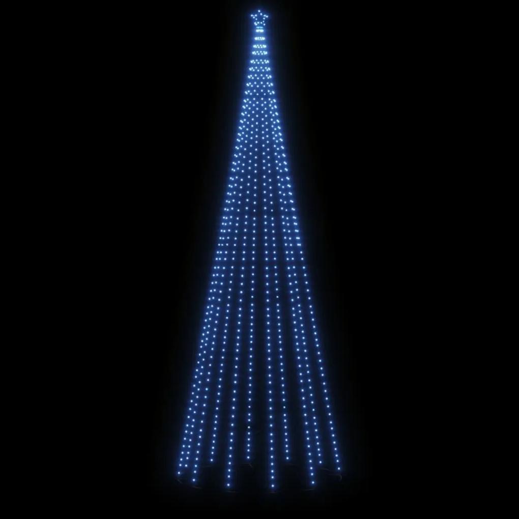 Brad de Craciun conic, 732 LED-uri, albastru, 160x500 cm Albastru, 500 x 160 cm, 1
