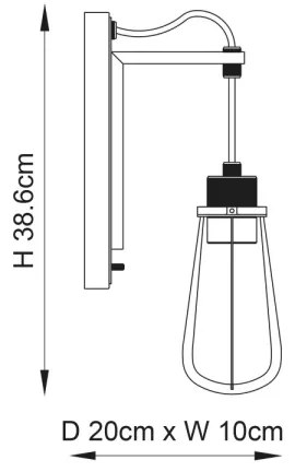 Aplică Endon 80950 URBAN 1xE27/6W/230V negru