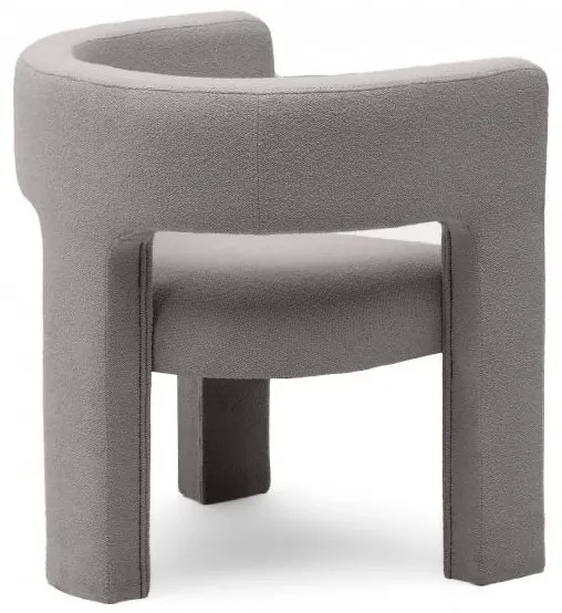 Fotoliu design alb cenusiu ALPAH LOOP