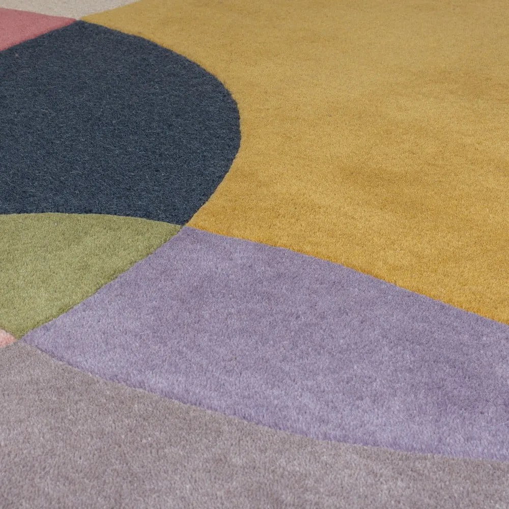 Covor țesut manual rotund din lână ø 160 cm Glow Multi – Flair Rugs
