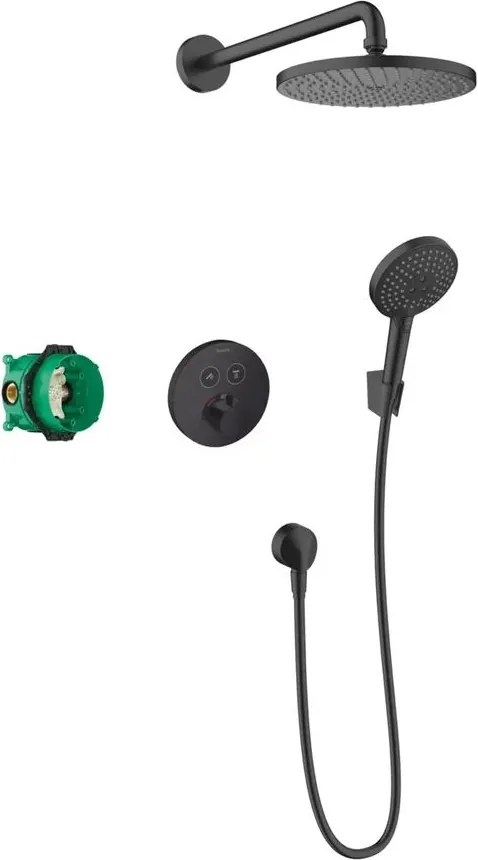 Sistem de dus incastrat Hansgrohe Raindance Select S 240 negru mat