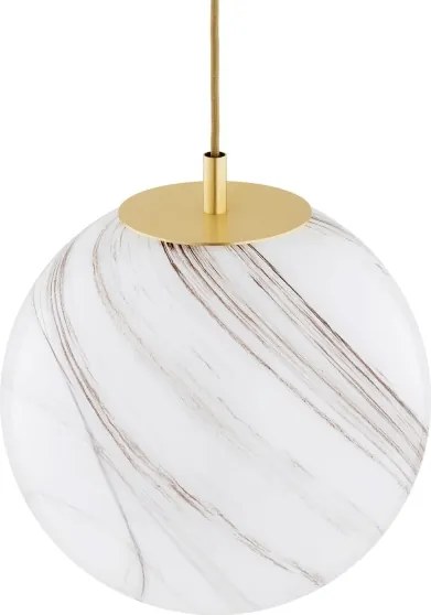 Lustră pe cablu Argon 8448 ALMIROS 1xE27/15W/230V d. 30 cm auriu