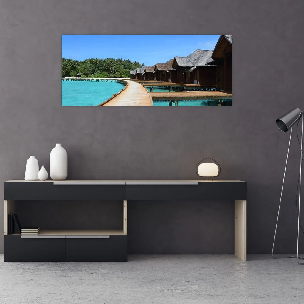 Tablou cu Maledive (120x50 cm)