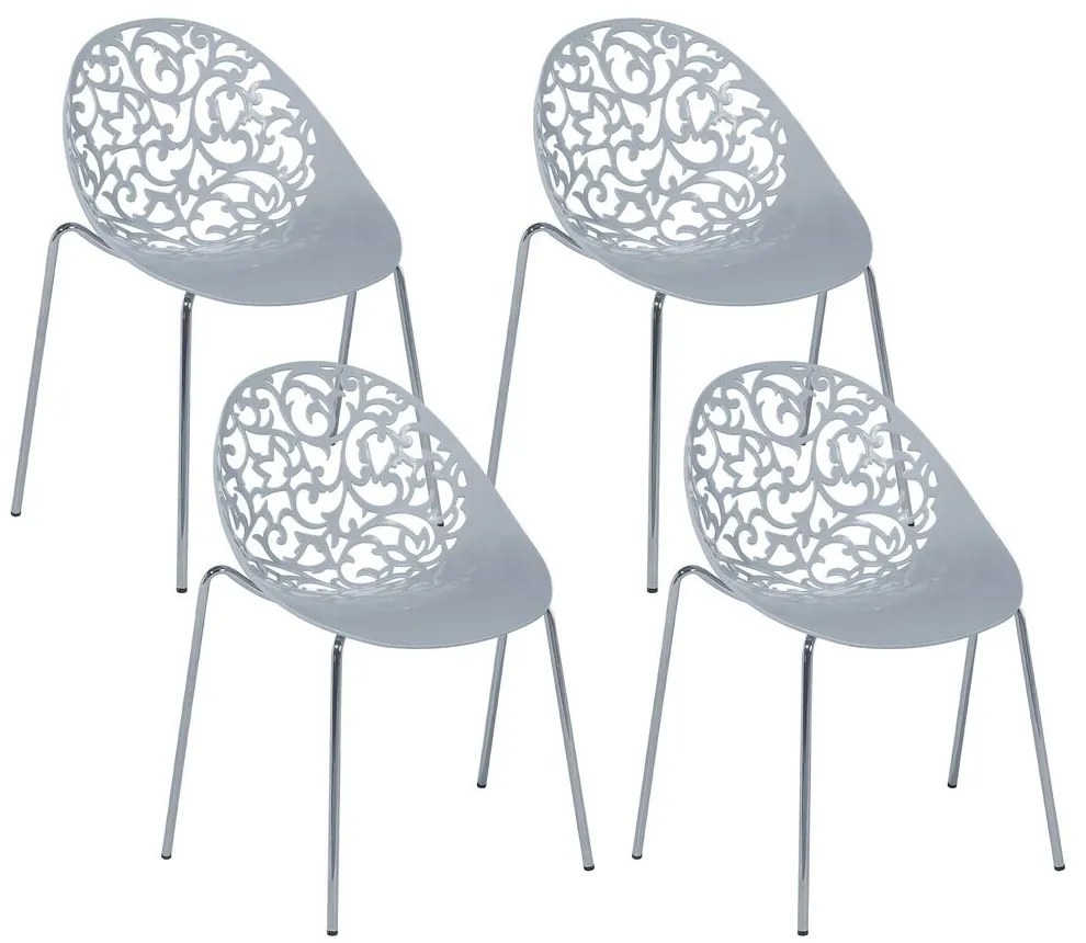Set mese de sufragerie 4buc. Mumbwa (gri deschis). Promo -43%. 1009815
