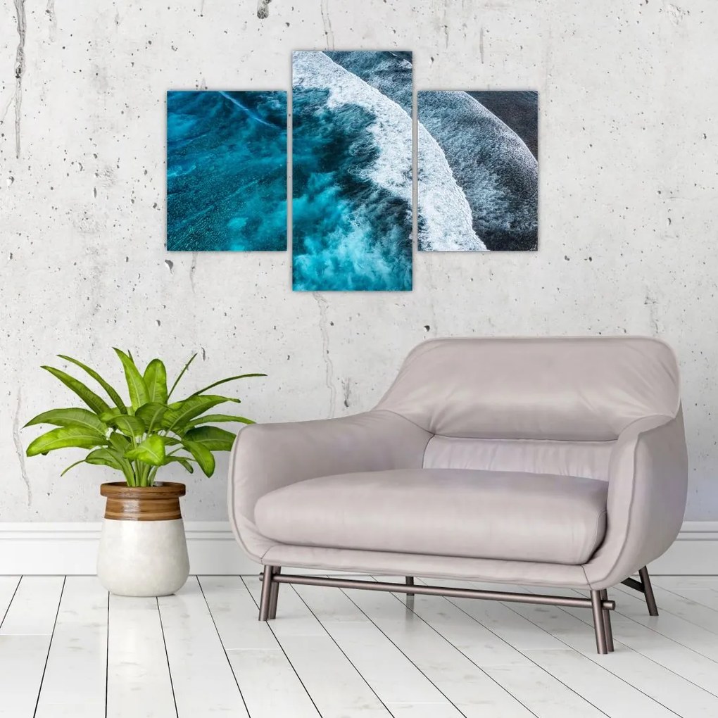 Tablou - Valuri pe mare (90x60 cm)