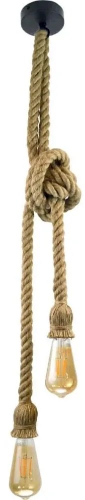 Lustră LED pe cablu ROPE 2xE27/10W/230V
