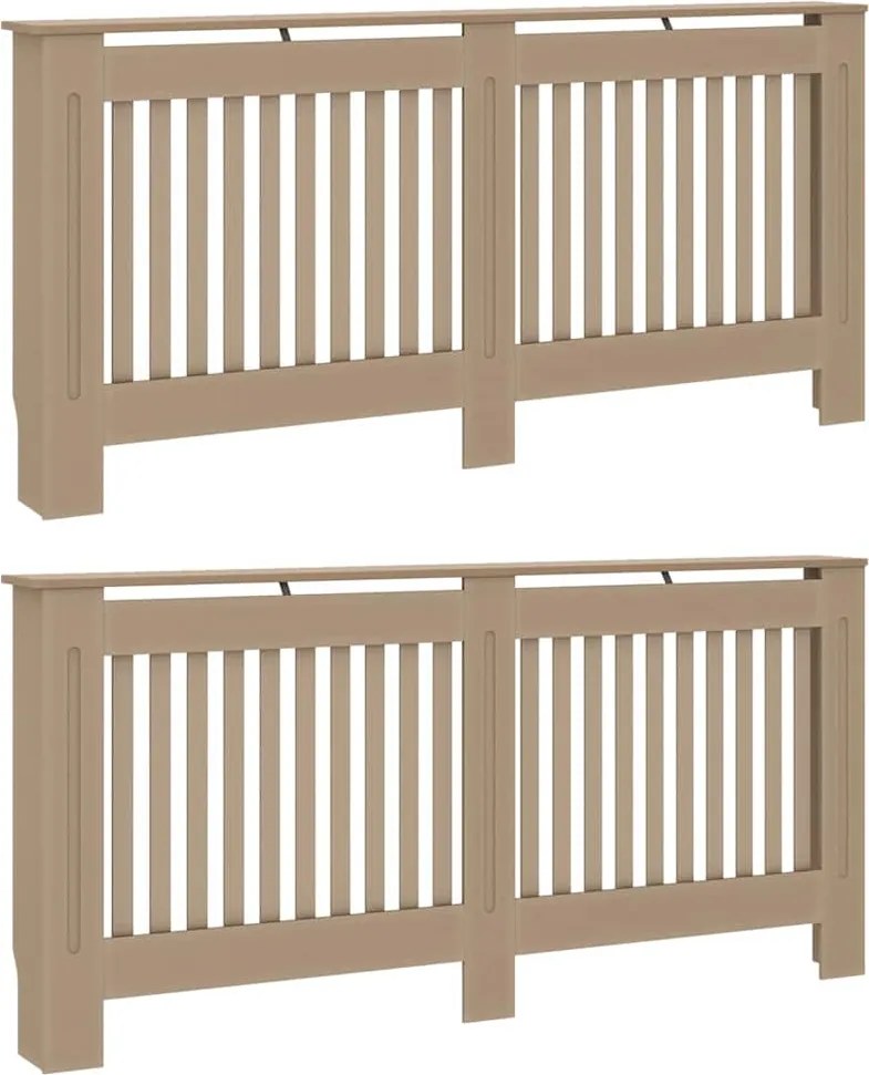 vidaXL Capac pentru radiator 2 pcs natural 172 x 19 x 81,5cm