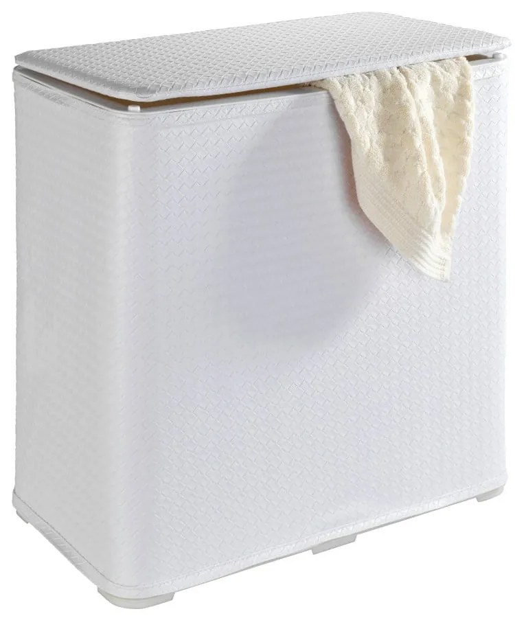 Coș pliabil de rufe Wenko Wanda, 65 l, alb