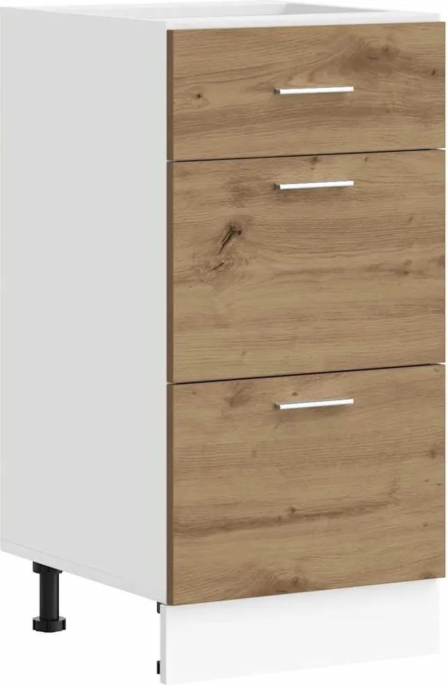 vidaXL Dulap inferior “Lyon” Artisan Stejar 40x46x81,5 cm