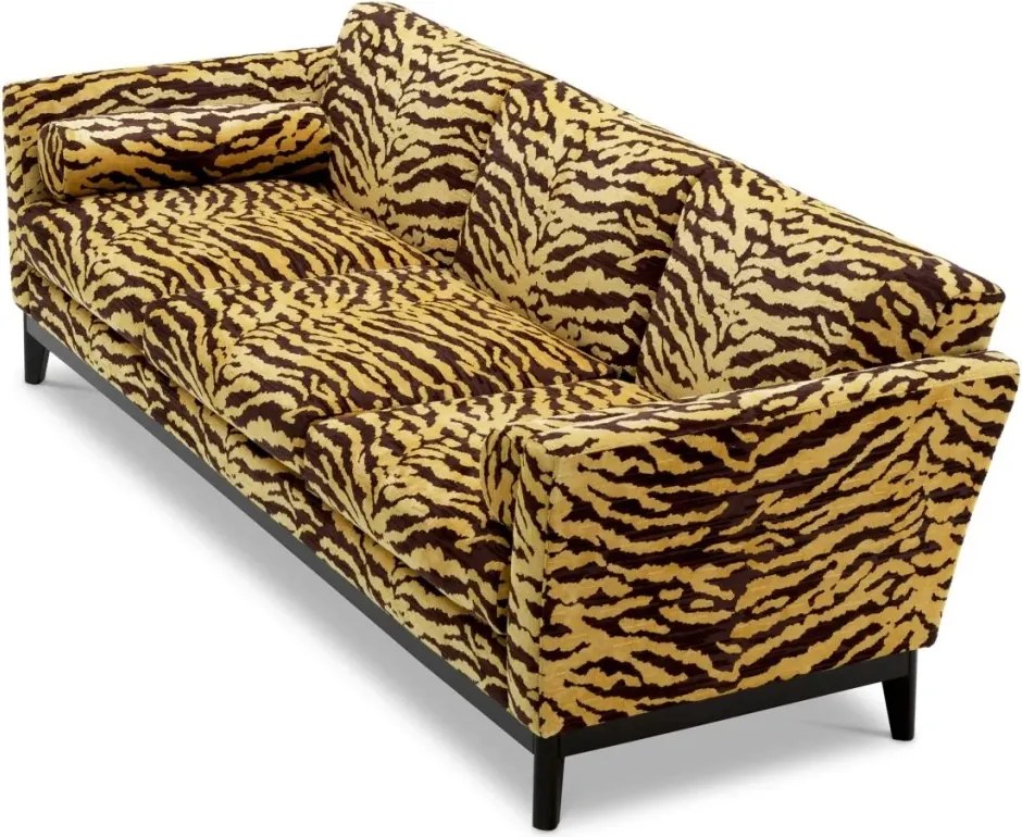Canapea design LUX Flux, maro Tigris
