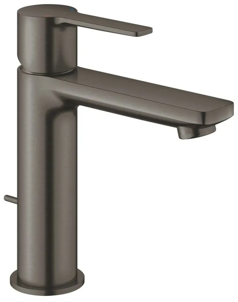 Baterie lavoar antracit mat Grohe Lineare, cu ventil pop-up, marime S