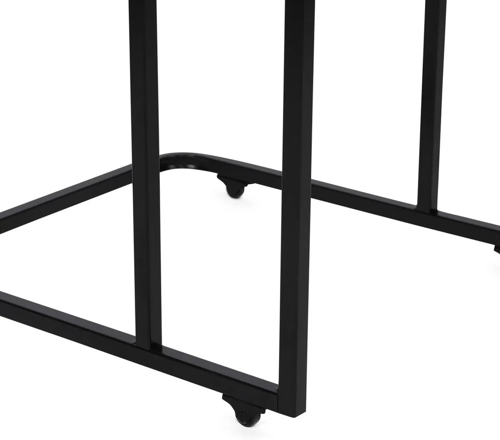 Metal Zigon masă pliabilă, 3 buc