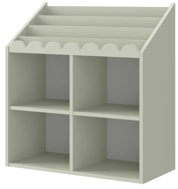 Biblioteca pentru copii Book Nook verde salvie H76 cm