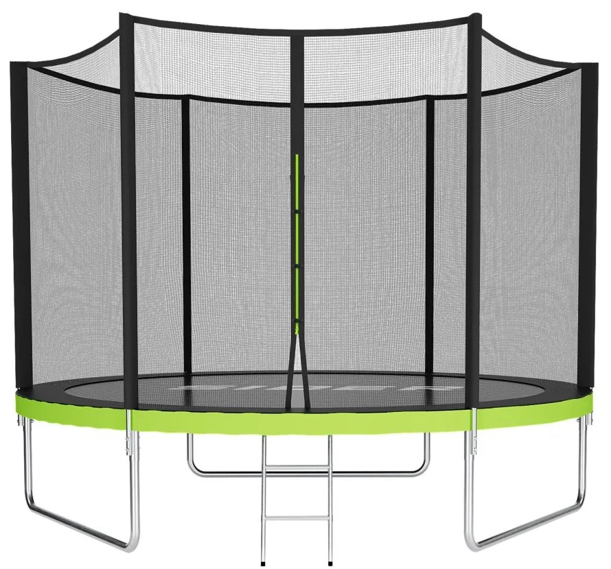 Trambulină de grădină pentru copii, plasă de protecție, construcție stabilă 8FT Ø 252 cm