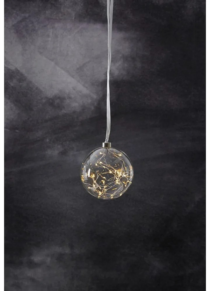 Decorațiune luminoasă de Crăciun albă ø 15 cm Glow – Star Trading