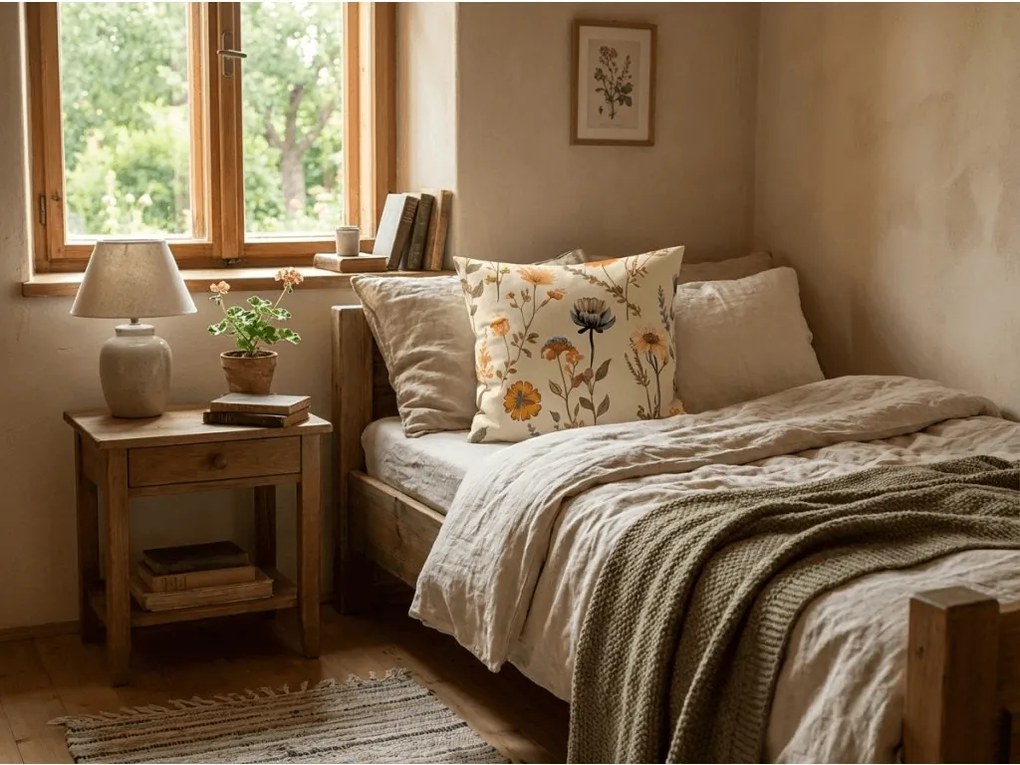 Husa de perna din bumbac SOFLIRA POLY 45x45 cm, colorat