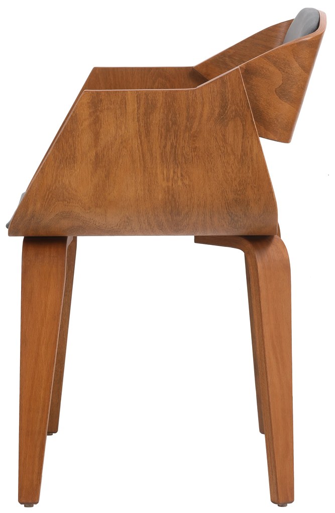 Scaun lemn curbat partial tapitat - daisy chair