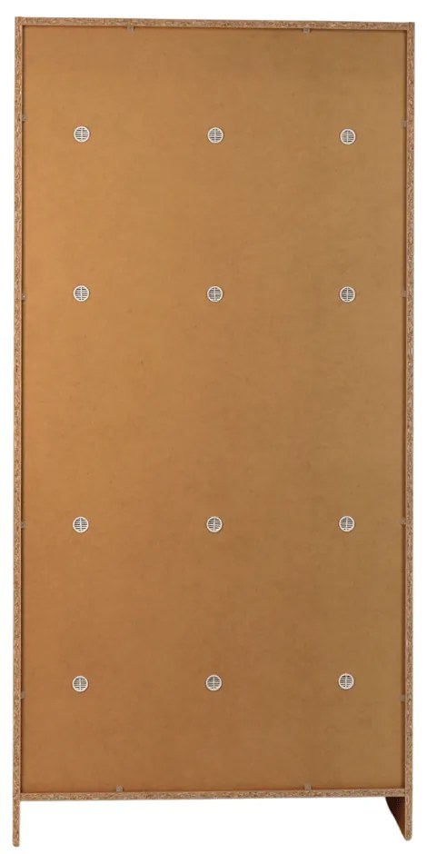 Dulap din lemn Visio - 6 cutii, 90 x 45 x 185 cm, broasca cilindrica, fag