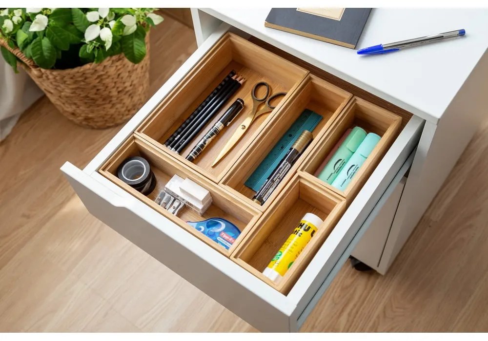 Organizator din bambus Compactor 15 x 7,5 x 6,35 cm