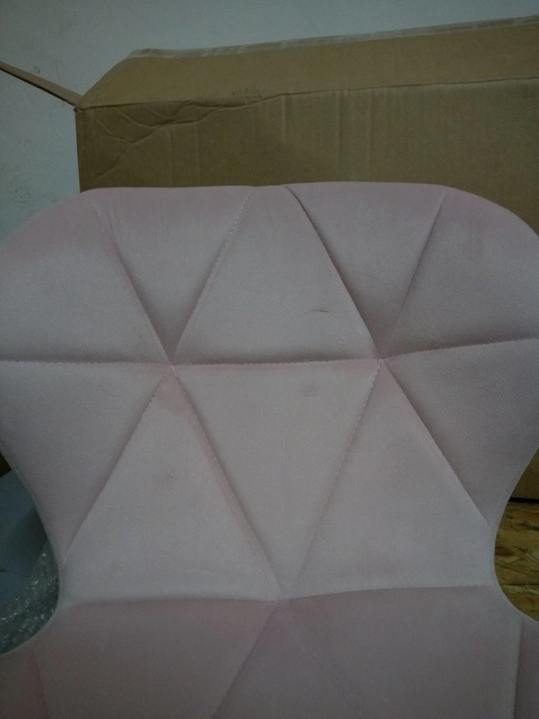 OFERTA Scaun de birou roz AVOLA VELVET II. calitate