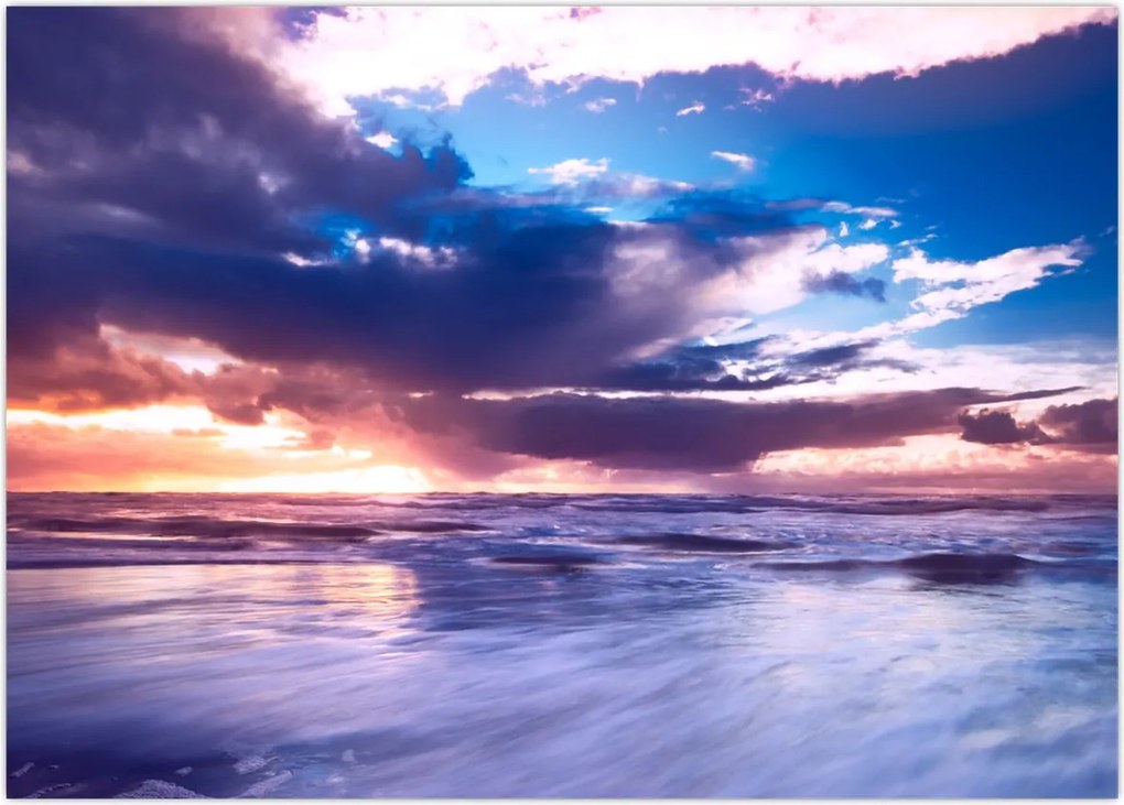 Tablou - Apus de soare la mare (70x50 cm)