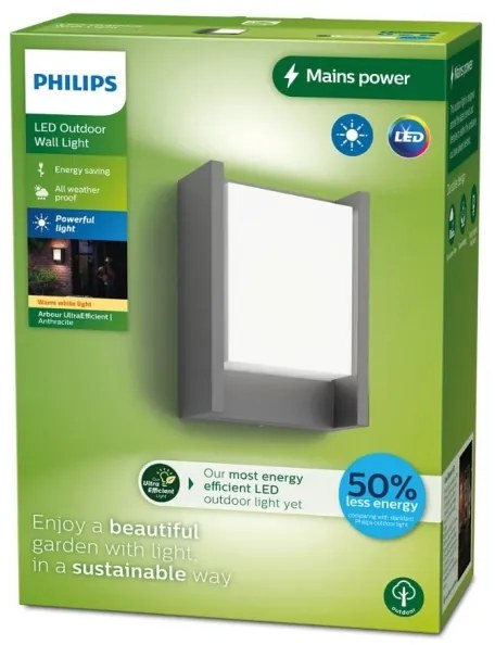 Aplică LED de exterior Philips ARBOUR LED/3,8W/230V IP44