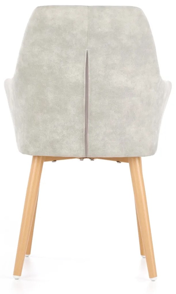 Scaun tapitat K287 gri - H 85 cm