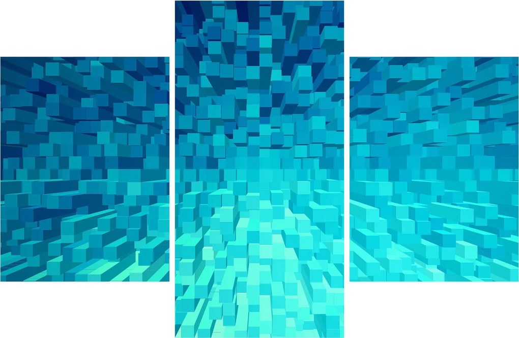 Tabloul - cuburi abstracte (90x60 cm)