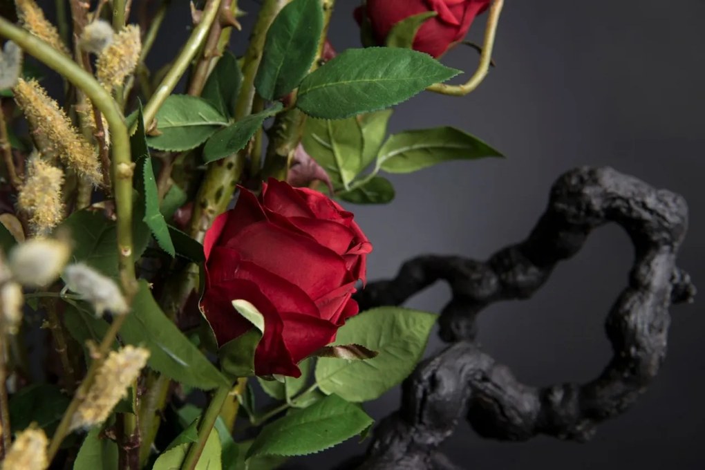 Aranjament floral mare ROSE SCULPTURE TRAY, H-115cm