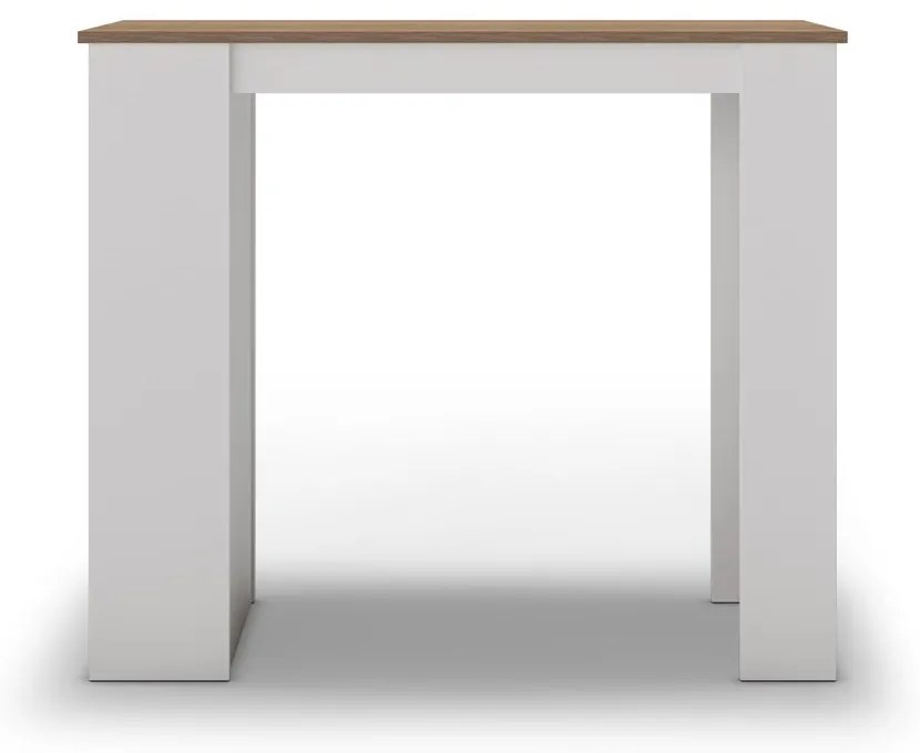 Masă de bar cu blat cu aspect de lemn de stejar 52x120 cm Peru – Marckeric