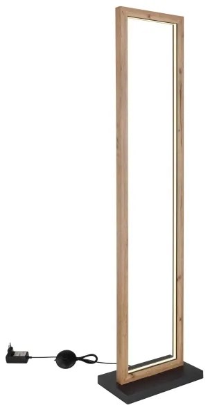 Globo 67287S - Lampadar MANDERA LED, 24W, 230V, maro/negru