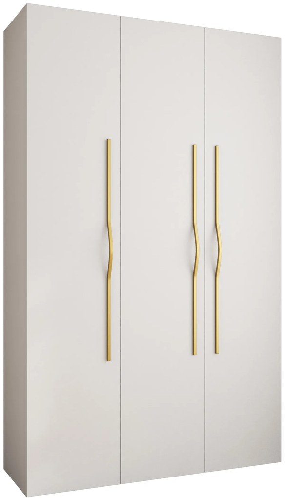 Dulap de haine 150 cm Carmela 50-2 (alb + Auriu). 1126742