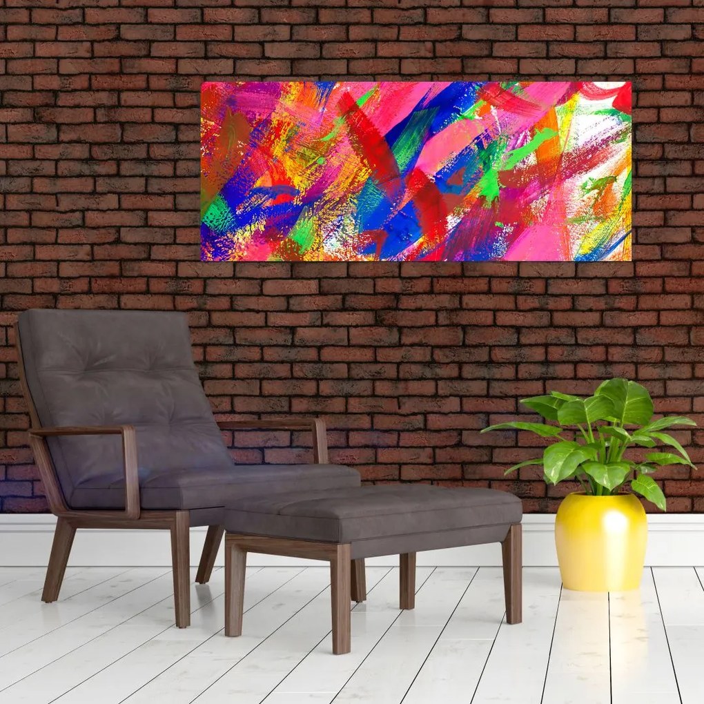 Tablou - Abstract colorat (120x50 cm)