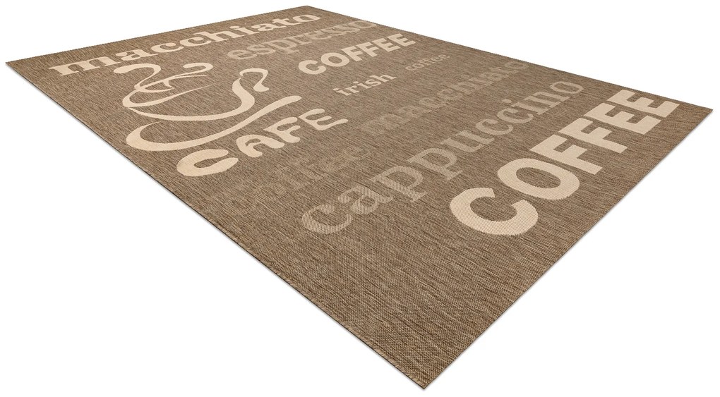 Covor sisal Floorlux 20645 cafea si natural