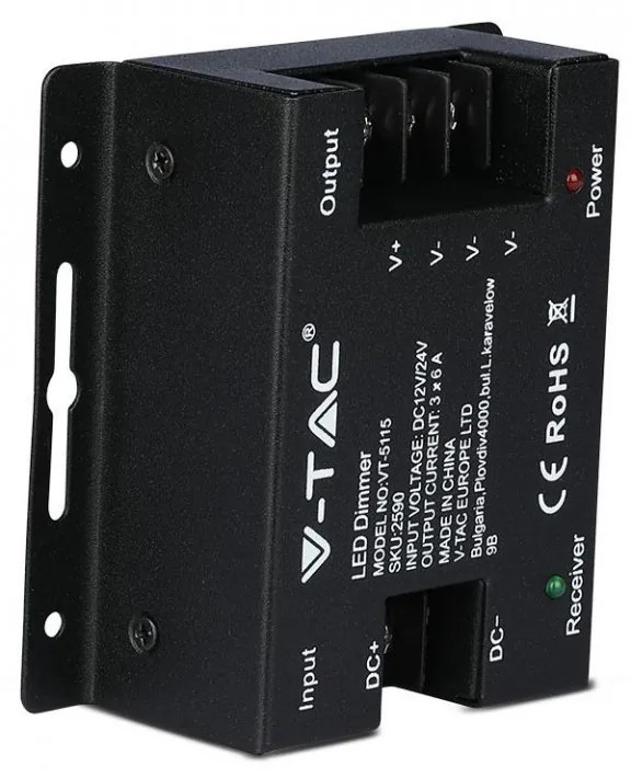 Controller banda led touch monocolor 12-24V 18A