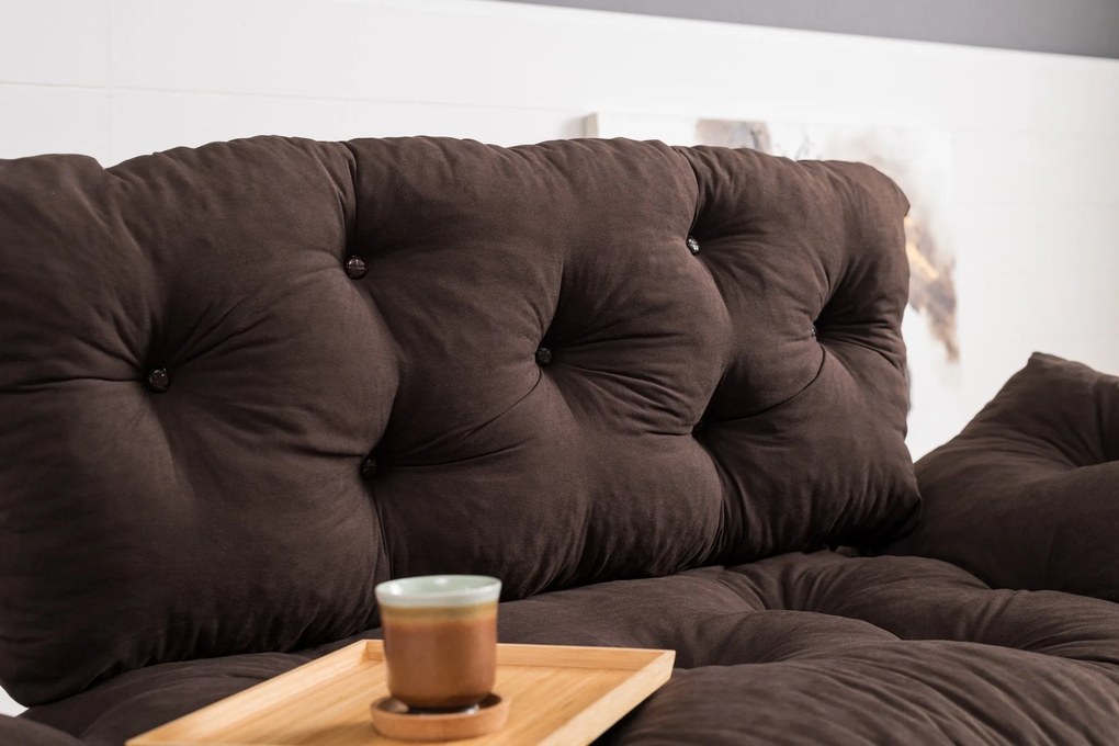 Canapea extensibila cu 2 Locuri Mocca, 155 x 85 x 73 cm