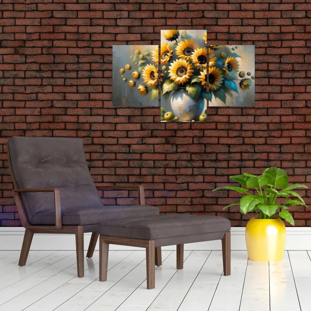 Tablou – Vază cu floarea-soarelui (90x60 cm)