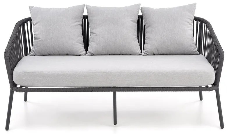 Set de gradina Rocca - 5 locuri, gri