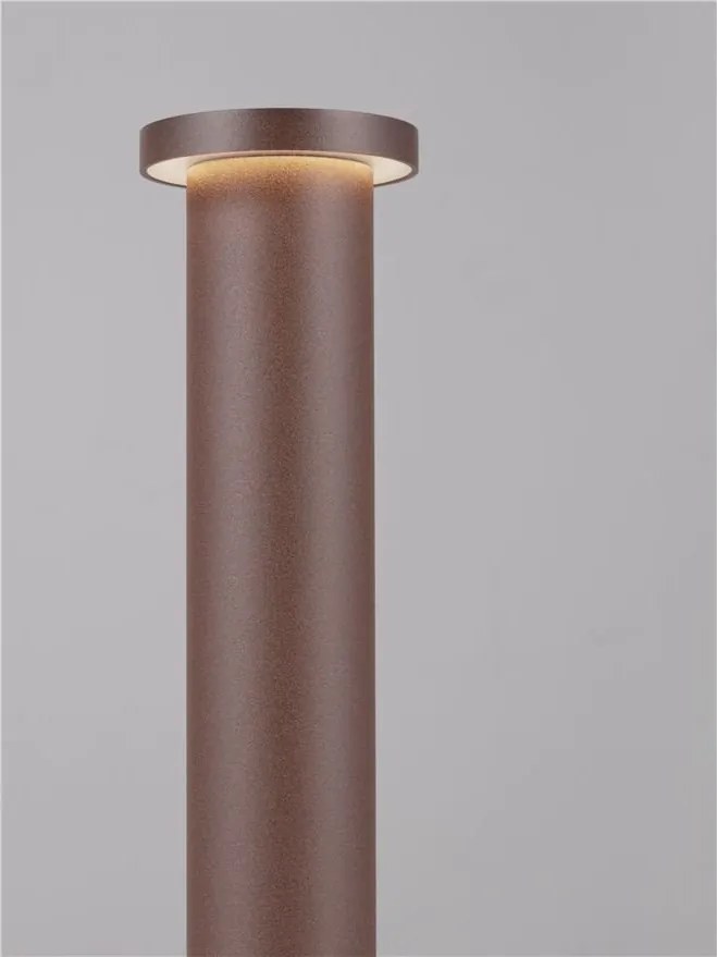 Stalp de exterior LED 3000K, IP65 BAST H-45cm corten