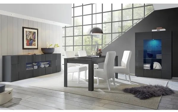 Vitrină SERIAN antracit