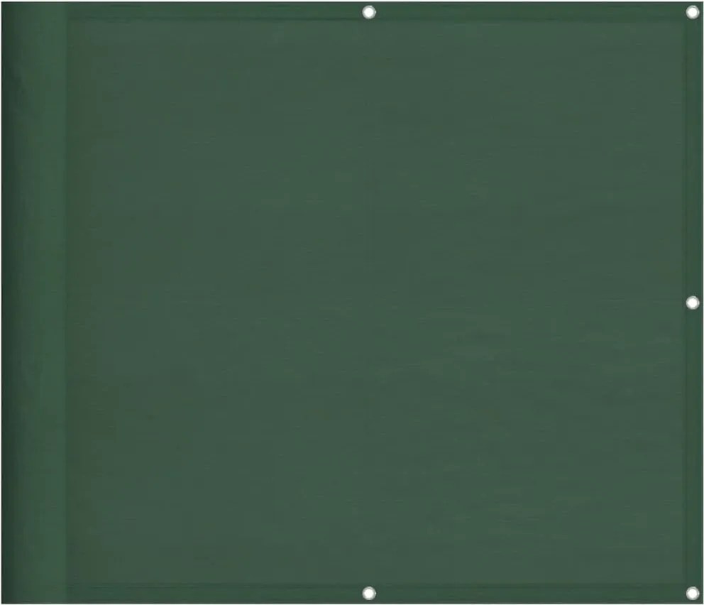 vidaXL Paravan de balcon verde închis 90x800 cm 100% poliester oxford