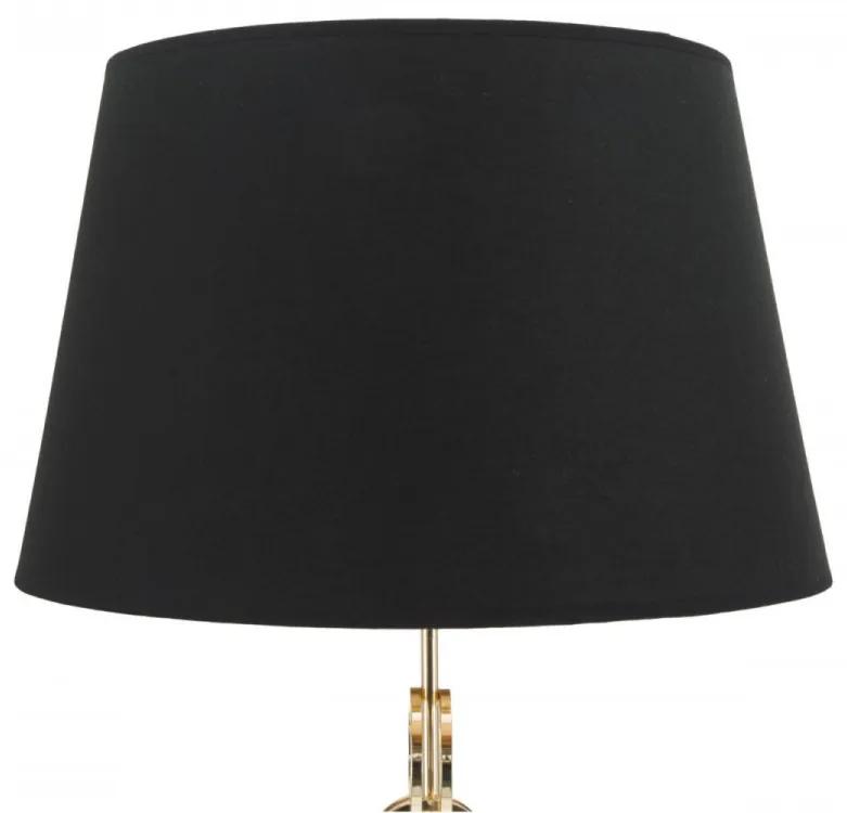 Lampadar auriu/negru din metal, Soclu E27 Max 40W, ∅ 40 cm, Rings Mauro Ferretti