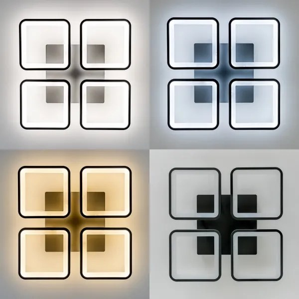 Lustră LED dimabilă aplicată Brilagi SQUARED LED/85W/230V 3000-6500K + telecomandă