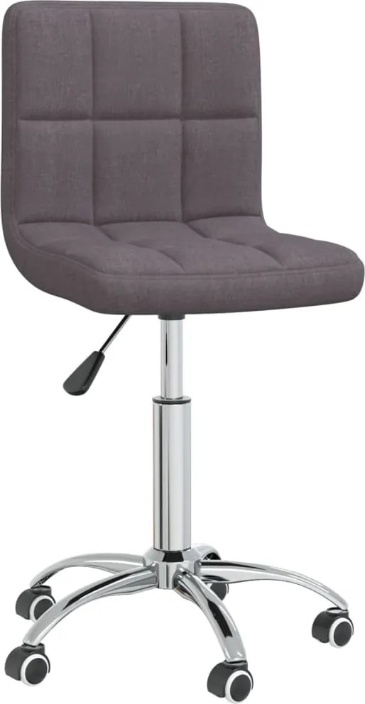 vidaXL Scaun de birou pivotant, gri taupe, material textil