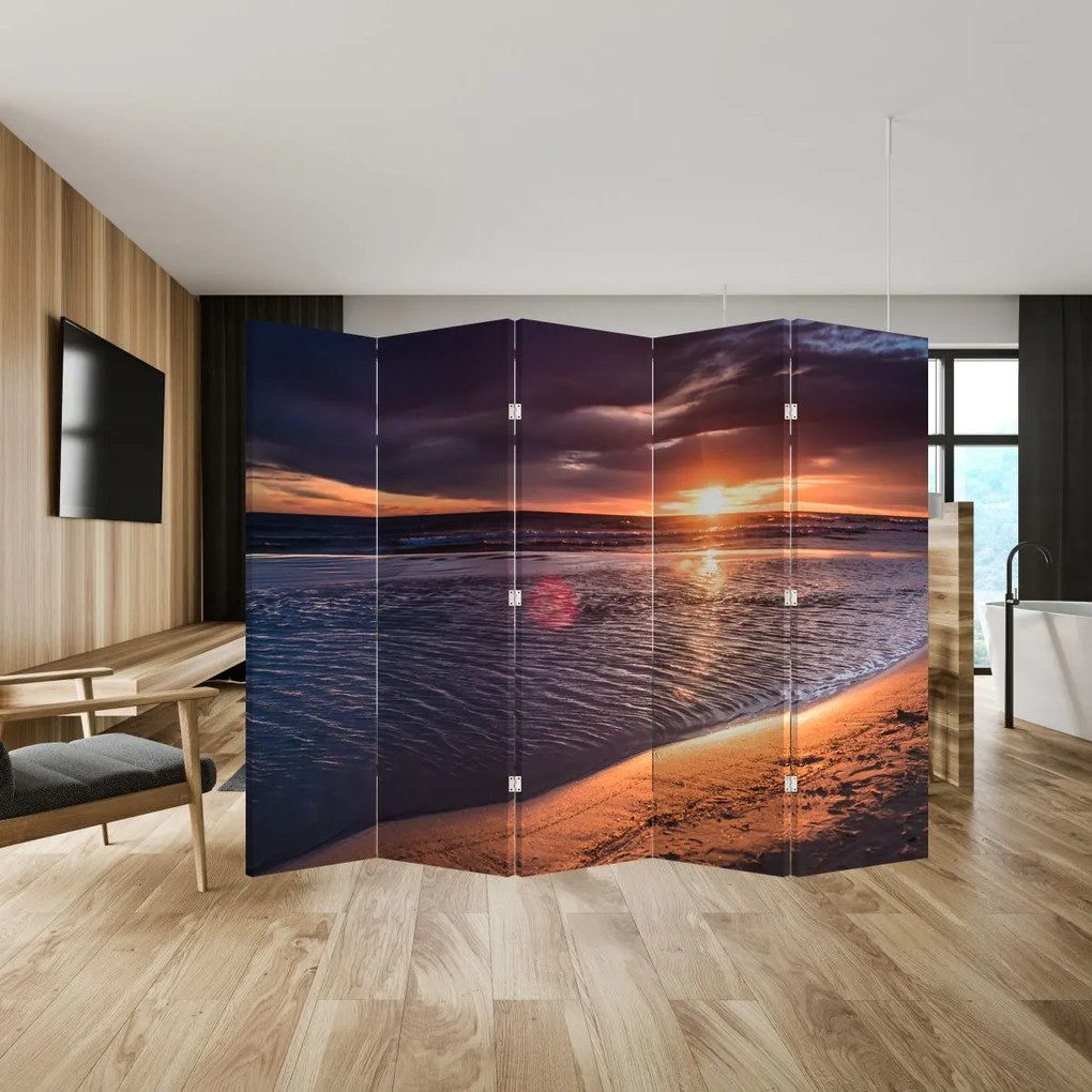 Paravan - Apus de soare (210x170 cm)