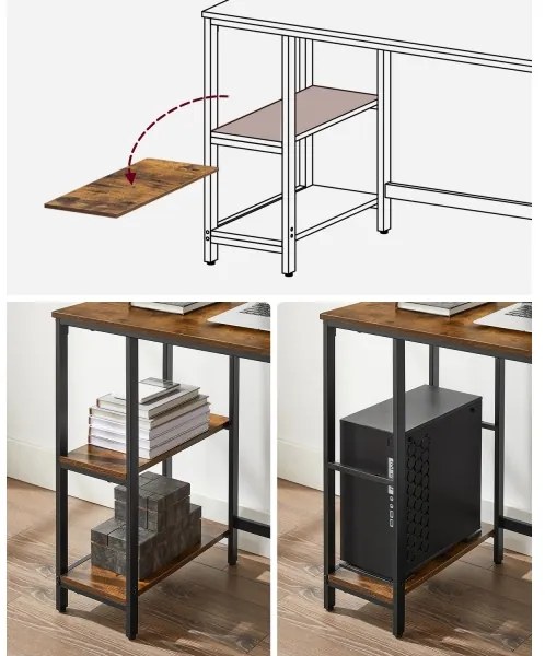 Birou SOLEA maro/negru