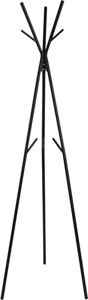 Cuier pom TRIO, negru, metal/plastic, 50x171 cm