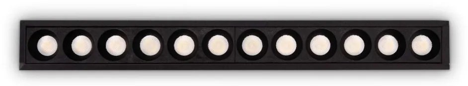 Spot dreptunghiular / Proiector LED incastrabil Lika fi slim 20w 3000k, negru