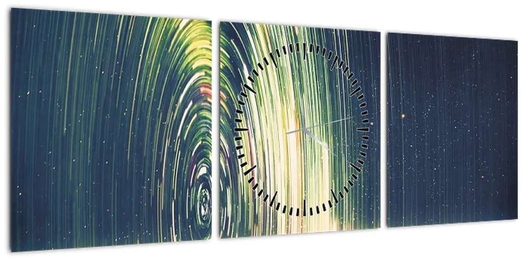 Tablou - Centrul Universului (cu ceas) (90x30 cm)